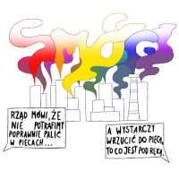 praca wykonana na tablecie wacom, smog, rzd mwi e nie potrafimy pali w piecach, a wystarczy wrzuci do pieca to co jest pod rk